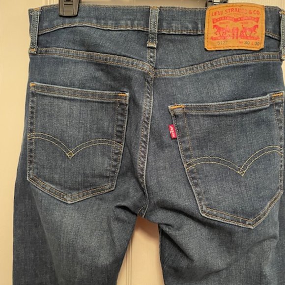 Men's Levi's Blue Jean Denim 550 Slim Fit Taper Fit 30x30 - Picture 10 of 11